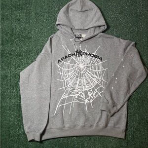 Gray Arachnophobia Hoodie